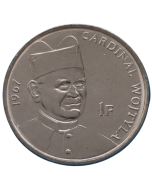 Congo RDC 1 Franco 2004 FC - 25º Aniversário - Reinado de João Paulo II /Cardeal Wojtyła, 1967