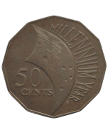 Austrália 50 Cents 2000 - Milênio