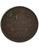 Luxemburgo 10 Cêntimes 1855