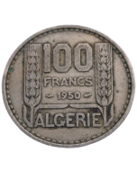 Argélia 100 Francos 1950 - Colônia Francesa