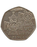 Reino Unido 50 Pence 2006 - 150º aniversário - Victoria Cross