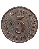 Cidade de Solingen 5 Pfennig 1919 