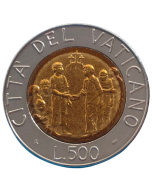 Vaticano 500 Liras 1994 - Racismo e Solidariedade - João Paulo II