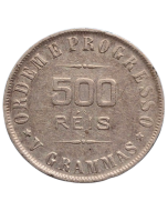 Brasil 500 Réis 1907 - Prata