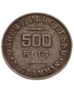 Brasil 500 Réis 1906 - Prata