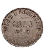 Brasil 2000 Réis 1911- Prata