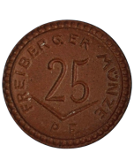 Cidade de Freiberg 25 Pfennig 1921