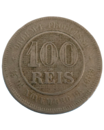 Brasil 100 réis 1895 (carimbo B)