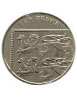 Reino Unido 10 Pence 2014 - Escudo Britânico
