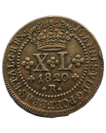 Brasil 40 Réis 1820 R - Sob