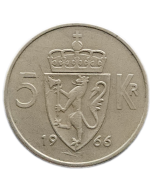 Noruega 5 Coroas 1966