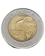 San Marino 500 Liras 1998 - Química