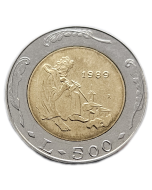 San Marino 500 Liras 1989 - O Santo pedreiro Marino