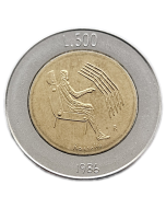 San Marino 500 Liras 1986 - Homem com Computador
