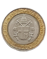 Cidade do Vaticano 1000 Liras 1998 (Papa João Paulo II)