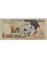 Brasil C239 5000 Cruzeiros Reais 1993 - Gaúcho