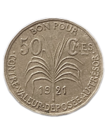 Guadalupe 50 Cêntimes 1921