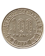 Camarões 100 Francos 1972