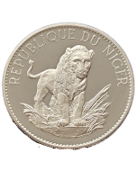 Niger 10 Francos 1968 - Leão (Prata)