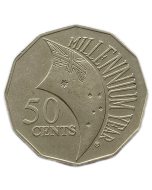 Austrália 50 Cents 2000 - Milênio