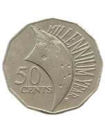 Austrália 50 Cents 2000 - Milênio