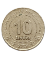 Turcomenistão 10 Tenge 2009 