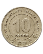 Turcomenistão 10 Tenge 2009 