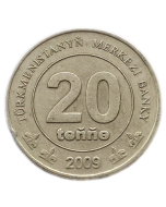 Turcomenistão 20 Tenge 2009 
