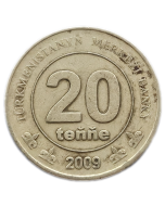 Turcomenistão 20 Tenge 2009 