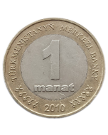 Turcomenistão 1 Manat 2010 