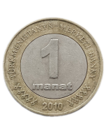 Turcomenistão 1 Manat 2010 