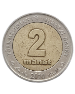 Turcomenistão 2 Manat 2010 