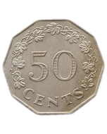 Malta 50 Cents 1972
