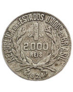 Brasil 2000 Réis 1924 - Mocinha (Prata)