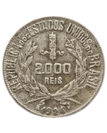 Brasil 2000 Réis 1924 - Mocinha (Prata)