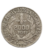 Brasil 2000 Réis 1926 - Mocinha (Prata)