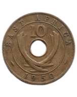 África Oriental Britânica 10 Cents 1952