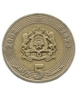Marrocos 5 Dirhams 2002