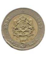 Marrocos 5 Dirhams 2002