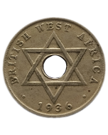 África Ocidental Britânica 1 Penny 1936 - Edward VIII