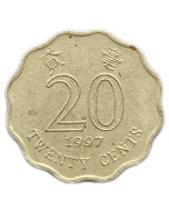 Hong Kong 20 Cents 1997