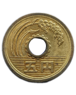 Japão 5 Ienes 1990