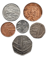 Reino Unido - Escudo Britânico (Set com 6 moedas)