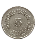Paraguai - Ficha Hotel Casino Porto Presidente Stroessner