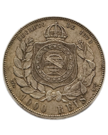 Brasil 1000 Réis 1876 - Prata