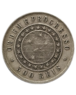 Brasil 500 Réis 1889 - Prata