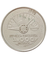 Portugal 1000 escudos 1998 -   Ano Internacional dos Oceanos (Prata)