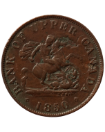 Províncias Canadenses (Alto Canadá) 1/2 Penny 1850