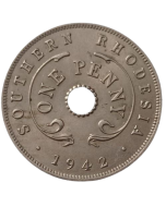 Rodésia do Sul 1 penny 1942