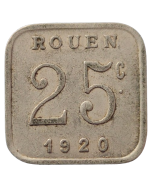 Comuna de Rouen 25 cents 1920 